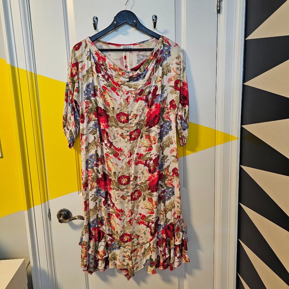 Beautiful Vintage Floral Spanish Designer Sundress